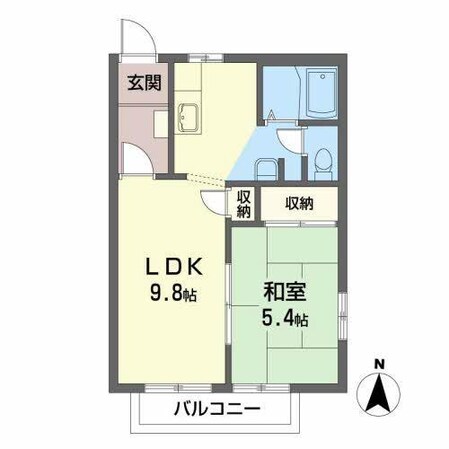 サンパティークの物件間取画像